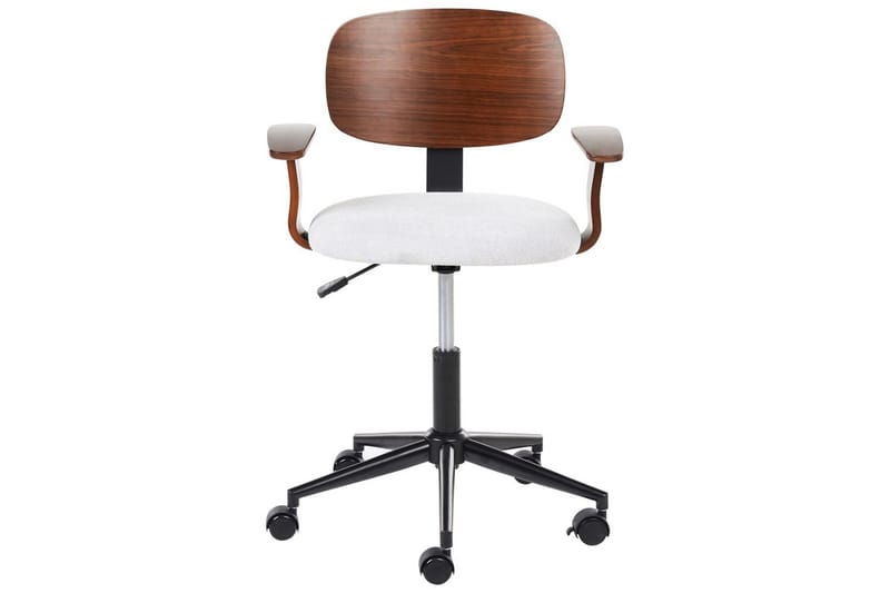 Kontorstol Gunnison - Mørkt træ, gråt - Møbler - Stole & lænestole - Kontorstole & skrivebordsstole