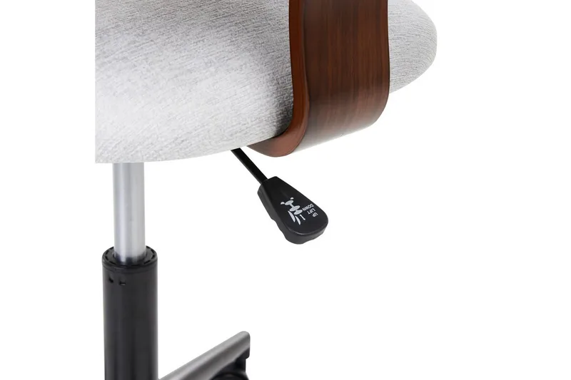 Kontorstol Gunnison - Mørkt træ, gråt - Møbler - Stole & lænestole - Kontorstole & skrivebordsstole