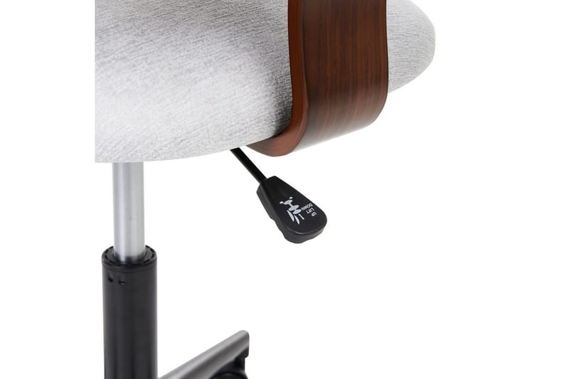 Kontorstol Gunnison - Mørkt træ, gråt - Møbler - Stole & lænestole - Kontorstole & skrivebordsstole