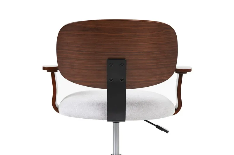 Kontorstol Gunnison - Mørkt træ, gråt - Møbler - Stole & lænestole - Kontorstole & skrivebordsstole