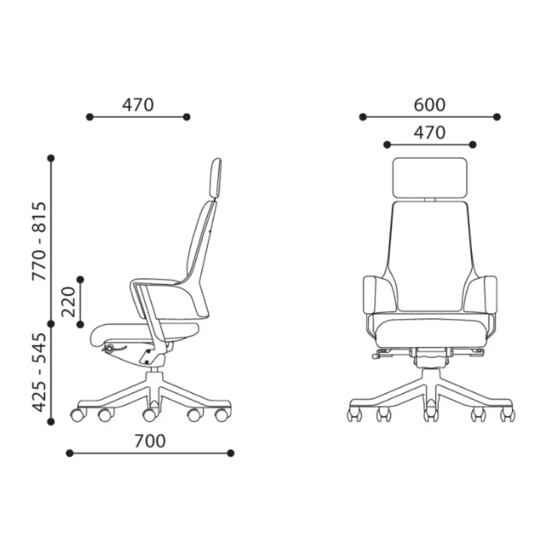 Kontorstol HOME4YOU Delphi Sort - sort - Møbler - Stole & lænestole - Kontorstole & skrivebordsstole