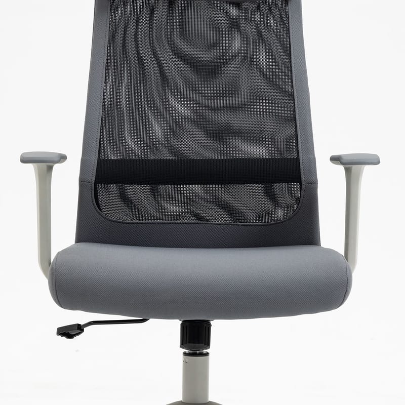 Kontorstol HOME4YOU Elmer grå/sort - Grå / sort - Møbler - Stole & lænestole - Kontorstole & skrivebordsstole