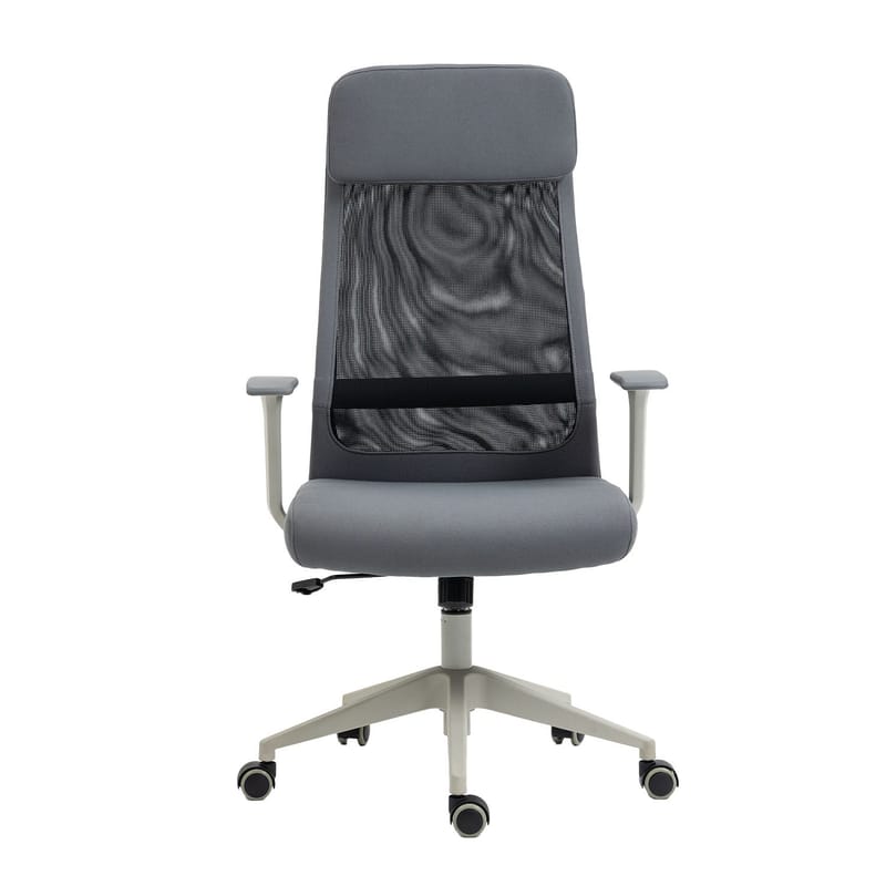 Kontorstol HOME4YOU Elmer grå/sort - Grå / sort - Møbler - Stole & lænestole - Kontorstole & skrivebordsstole