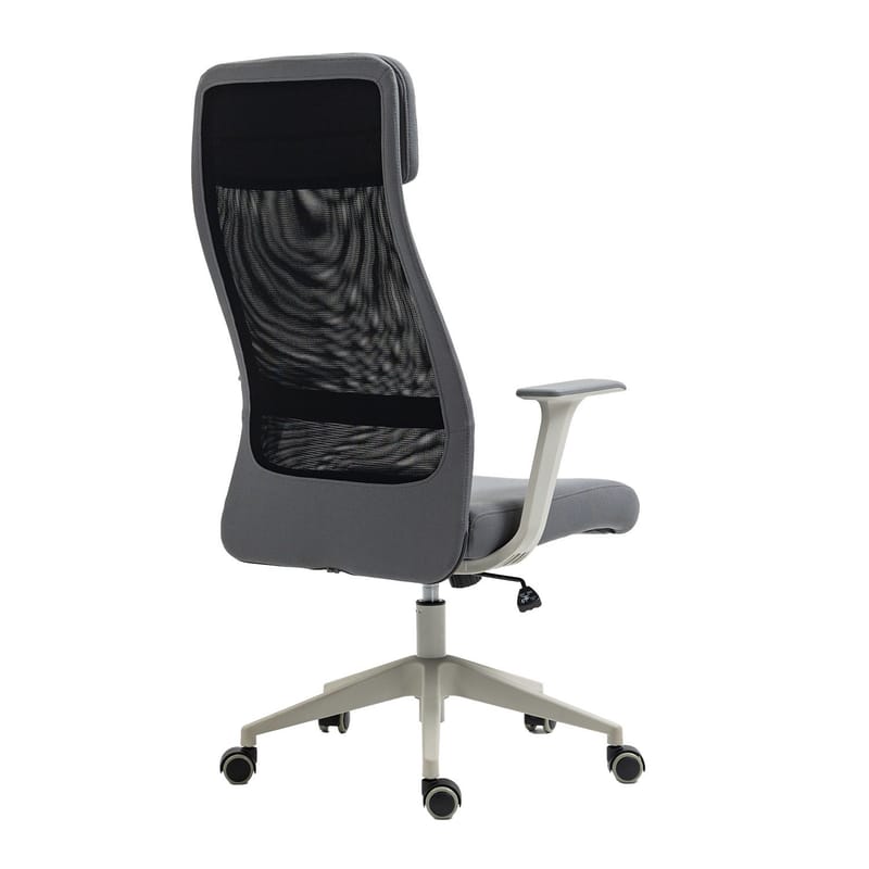 Kontorstol HOME4YOU Elmer grå/sort - Grå / sort - Møbler - Stole & lænestole - Kontorstole & skrivebordsstole