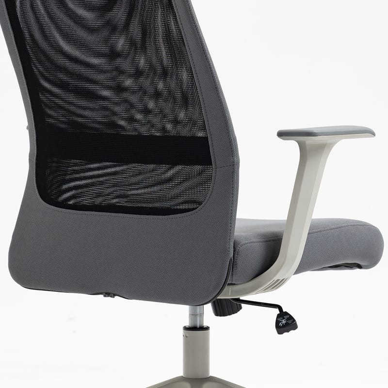 Kontorstol HOME4YOU Elmer grå/sort - Grå / sort - Møbler - Stole & lænestole - Kontorstole & skrivebordsstole