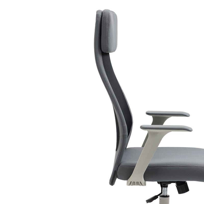 Kontorstol HOME4YOU Elmer grå/sort - Grå / sort - Møbler - Stole & lænestole - Kontorstole & skrivebordsstole