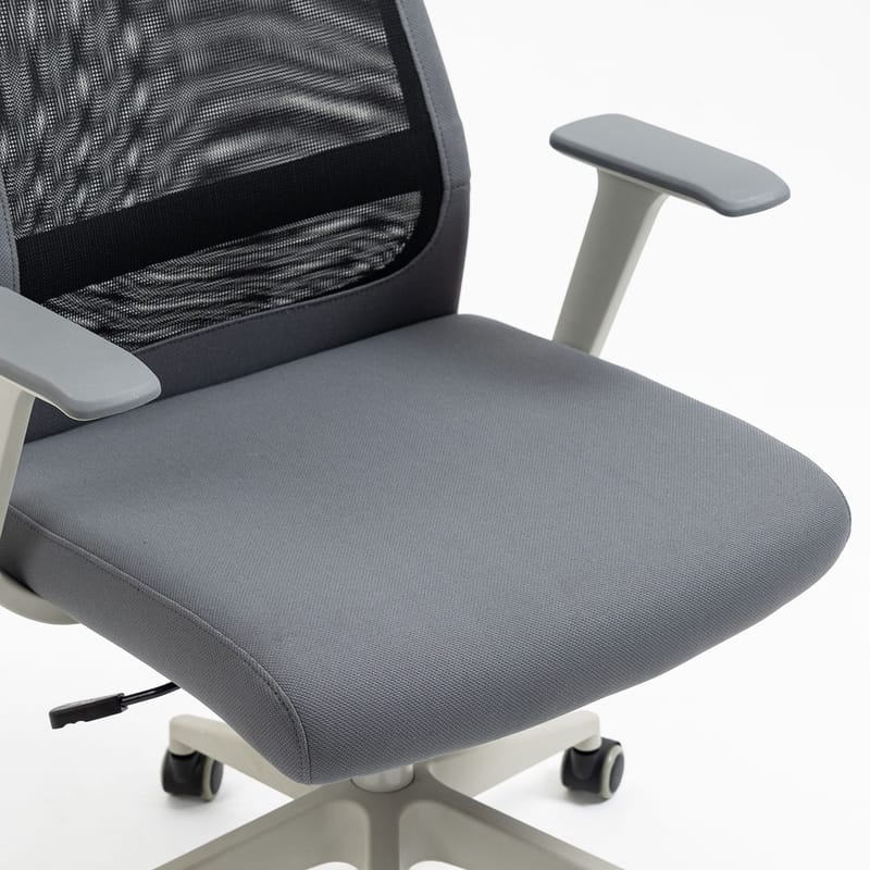 Kontorstol HOME4YOU Elmer grå/sort - Grå / sort - Møbler - Stole & lænestole - Kontorstole & skrivebordsstole