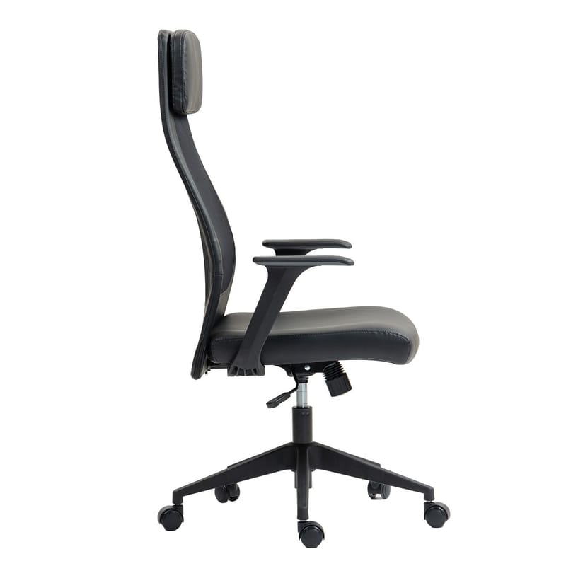 Kontorstol HOME4YOU Elmer sort - Sort - Møbler - Stole & lænestole - Kontorstole & skrivebordsstole