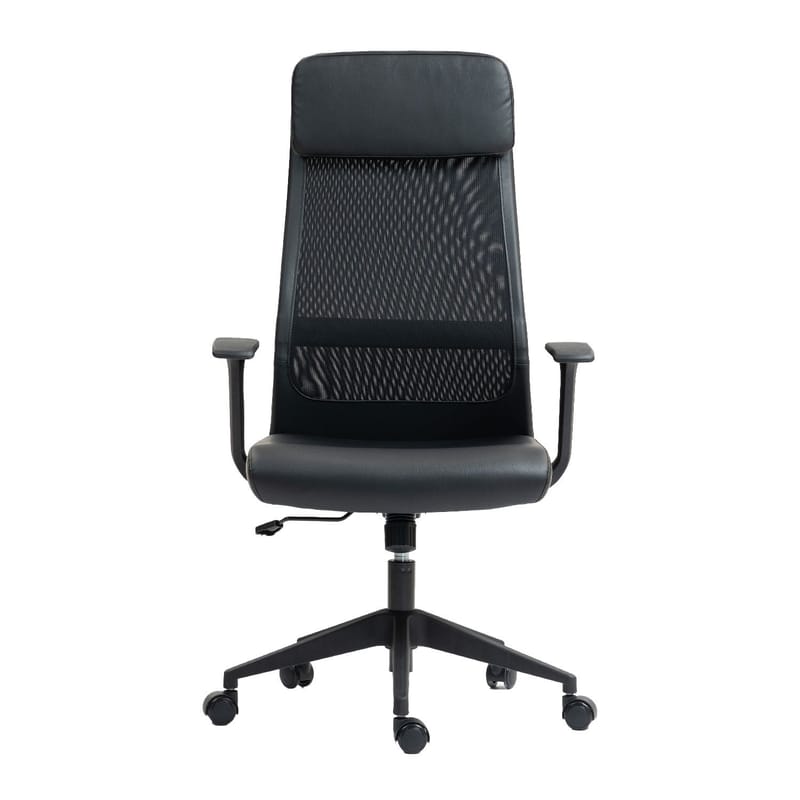 Kontorstol HOME4YOU Elmer sort - Sort - Møbler - Stole & lænestole - Kontorstole & skrivebordsstole