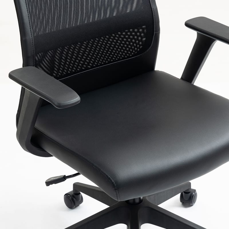 Kontorstol HOME4YOU Elmer sort - Sort - Møbler - Stole & lænestole - Kontorstole & skrivebordsstole