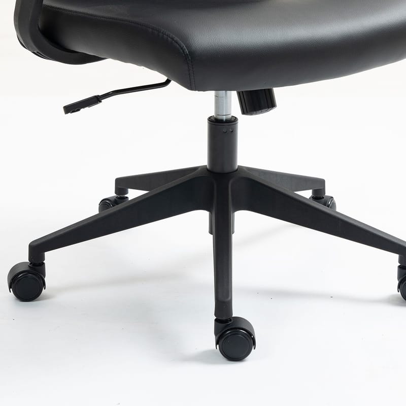 Kontorstol HOME4YOU Elmer sort - Sort - Møbler - Stole & lænestole - Kontorstole & skrivebordsstole