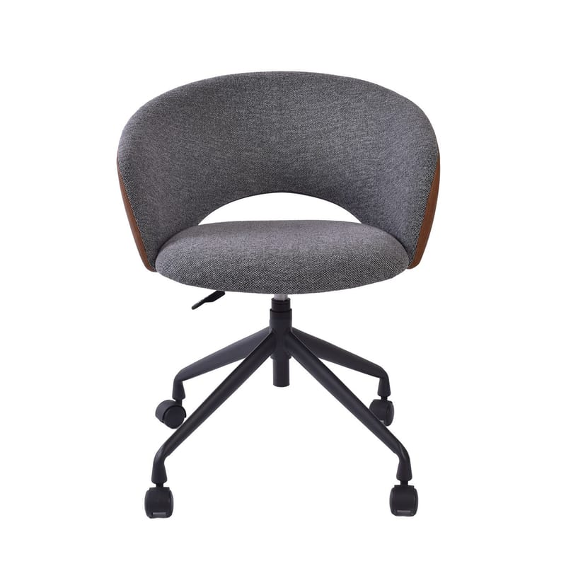 Kontorstol HOME4YOU Karina Med hjul, grå/lysebrun - grå/lysebrun - Møbler - Stole & lænestole - Kontorstole & skrivebordsstole