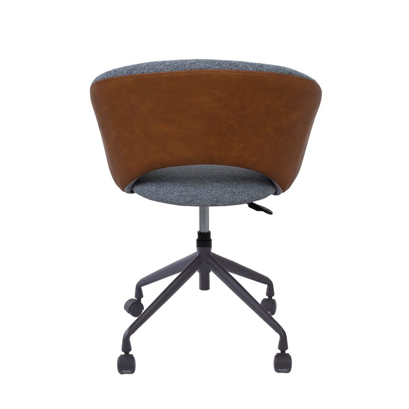 Kontorstol HOME4YOU Karina Med hjul, grå/lysebrun - grå/lysebrun - Møbler - Stole & lænestole - Kontorstole & skrivebordsstole