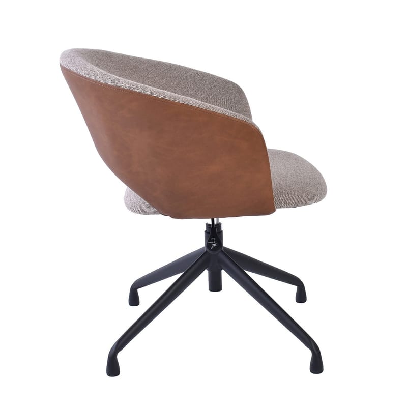 Kontorstol HOME4YOU Karina Uden hjul, beige/lysebrun - beige/lysebrun - Møbler - Stole & lænestole - Kontorstole & skrivebordsstole