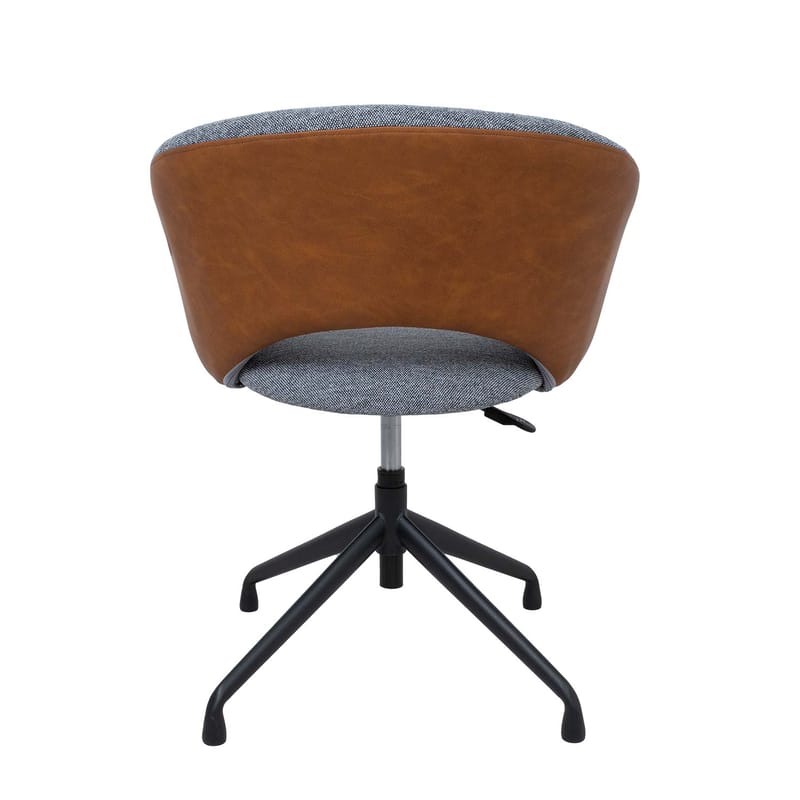 Kontorstol HOME4YOU Karina Uden hjul, grå/lysebrun - grå/lysebrun - Møbler - Stole & lænestole - Kontorstole & skrivebordsstole