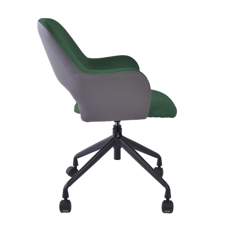 Kontorstol HOME4YOU Keno Uden hjul, grøn/grå - grøn/grå - Møbler - Stole & lænestole - Kontorstole & skrivebordsstole