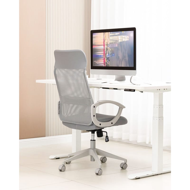 Kontorstol HOME4YOU Linus Grå - Grå - Møbler - Stole & lænestole - Kontorstole & skrivebordsstole