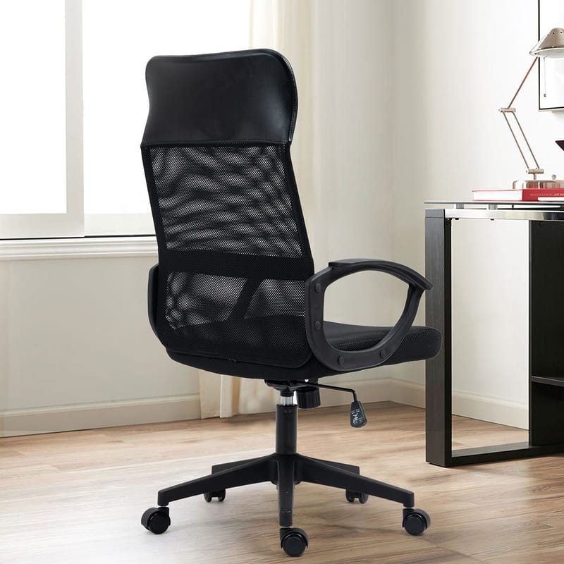 Kontorstol HOME4YOU Linus Sort - Sort - Møbler - Stole & lænestole - Kontorstole & skrivebordsstole