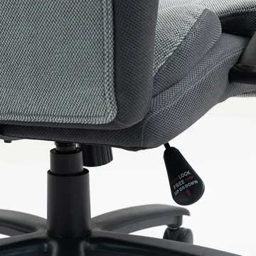 Kontorstol HOME4YOU Malone xxl grå - Grå - Møbler - Stole & lænestole - Kontorstole & skrivebordsstole