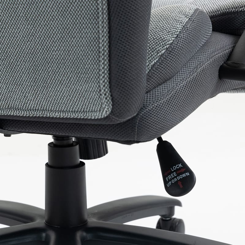 Kontorstol HOME4YOU Malone xxl grå - Grå - Møbler - Stole & lænestole - Kontorstole & skrivebordsstole