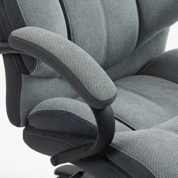 Kontorstol HOME4YOU Malone xxl grå - Grå - Møbler - Stole & lænestole - Kontorstole & skrivebordsstole