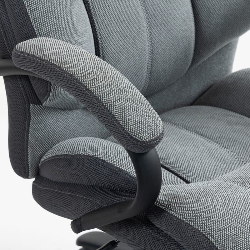 Kontorstol HOME4YOU Malone xxl grå - Grå - Møbler - Stole & lænestole - Kontorstole & skrivebordsstole