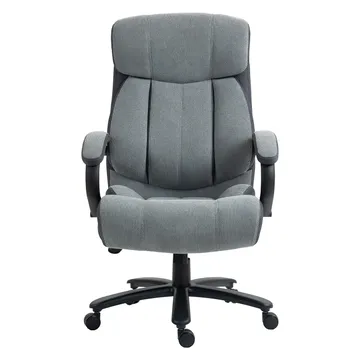 Kontorstol HOME4YOU Malone xxl grå - Grå - Møbler - Stole & lænestole - Kontorstole & skrivebordsstole