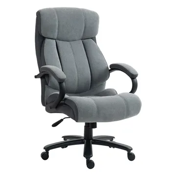 Kontorstol HOME4YOU Malone xxl grå - Grå - Møbler - Stole & lænestole - Kontorstole & skrivebordsstole