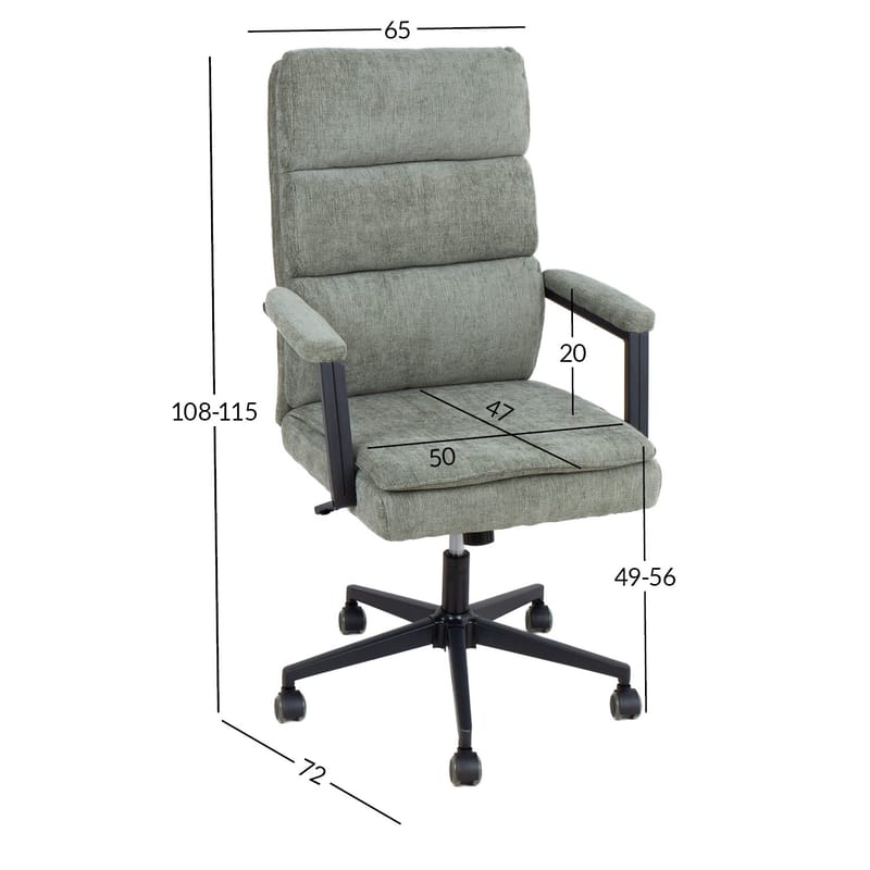 Kontorstol HOME4YOU Remy Grøn - Grøn - Møbler - Stole & lænestole - Kontorstole & skrivebordsstole