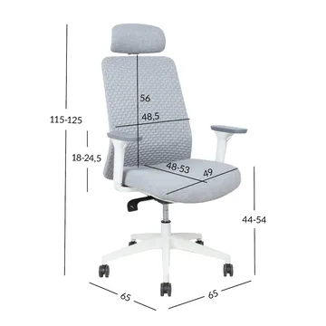 Kontorstol HOME4YOU Santo Grå - Grå - Møbler - Stole & lænestole - Kontorstole & skrivebordsstole