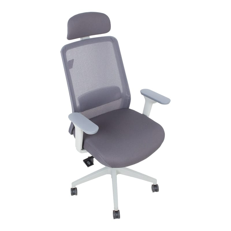 Kontorstol HOME4YOU Santo Gråt meshstof - Grå - Møbler - Stole & lænestole - Kontorstole & skrivebordsstole