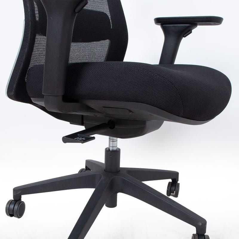 Kontorstol HOME4YOU Santo Sort meshstof - Sort - Møbler - Stole & lænestole - Kontorstole & skrivebordsstole