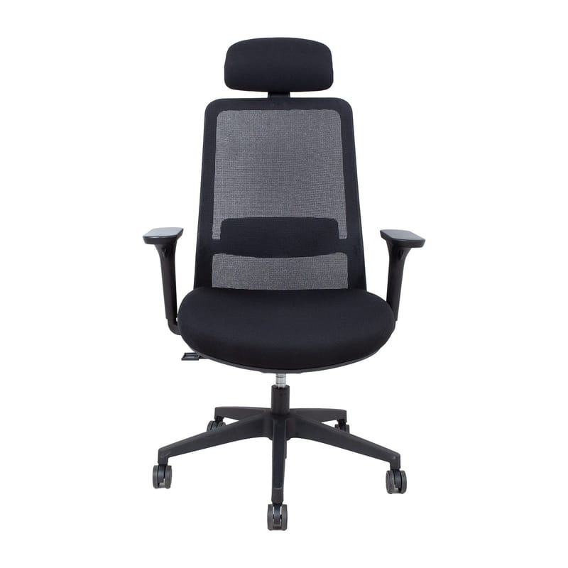 Kontorstol HOME4YOU Santo Sort meshstof - Sort - Møbler - Stole & lænestole - Kontorstole & skrivebordsstole