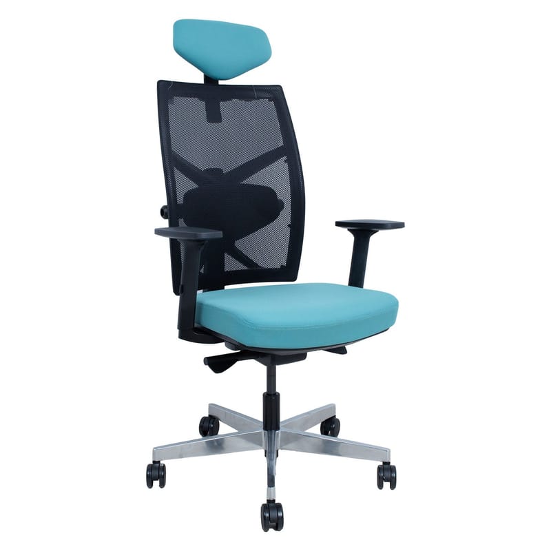 Kontorstol HOME4YOU Tune Blågrøn/sort, Blågrøn/sort