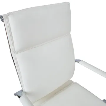 Kontorstol HOME4YOU Ultra 54,5x60x106,5-116,5 cm hvid - hvid - Møbler - Stole & lænestole - Kontorstole & skrivebordsstole