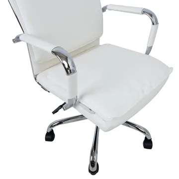Kontorstol HOME4YOU Ultra 54,5x60x106,5-116,5 cm hvid - hvid - Møbler - Stole & lænestole - Kontorstole & skrivebordsstole