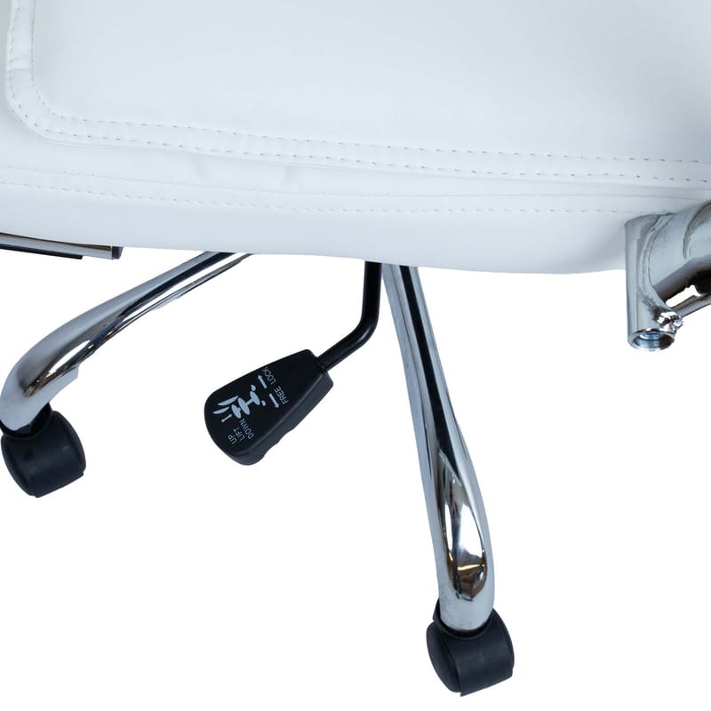 Kontorstol HOME4YOU Ultra 54,5x63x94-104 cm Hvid - hvid - Møbler - Stole & lænestole - Kontorstole & skrivebordsstole