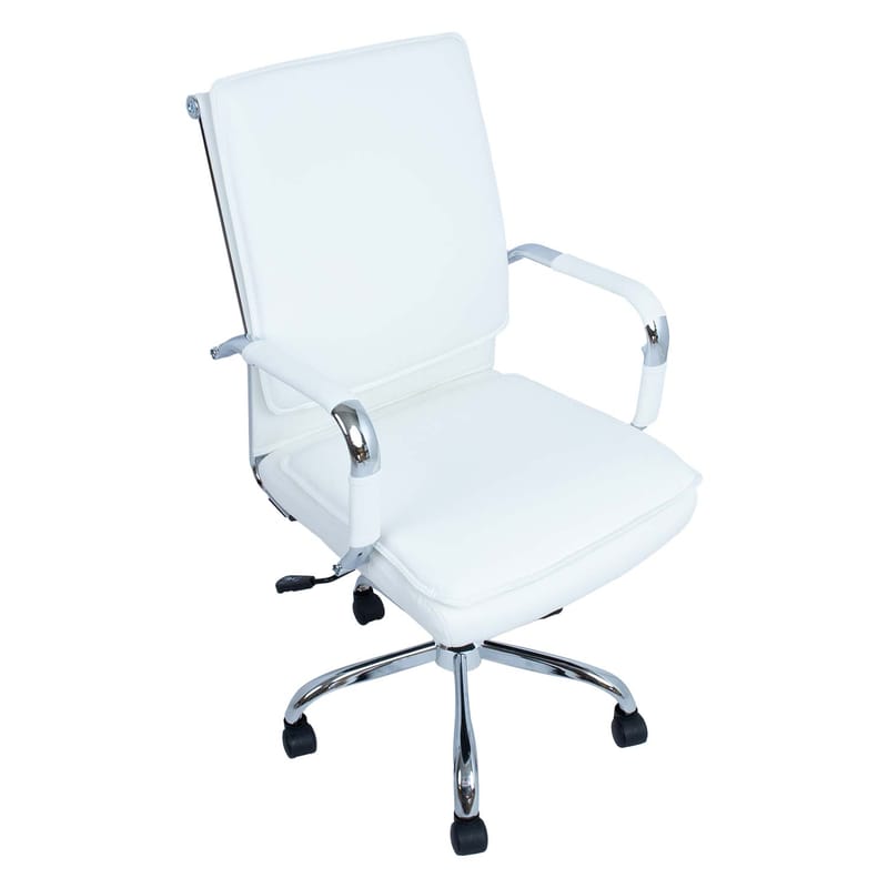 Kontorstol HOME4YOU Ultra 54,5x63x94-104 cm Hvid - hvid - Møbler - Stole & lænestole - Kontorstole & skrivebordsstole