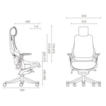 Kontorstol HOME4YOU Wau Grå/Hvid - grå/hvid - Møbler - Stole & lænestole - Kontorstole & skrivebordsstole