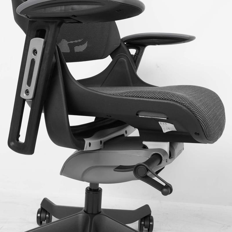 Kontorstol HOME4YOU Wau med bredt ryglæn Grå - grå - Møbler - Stole & lænestole - Kontorstole & skrivebordsstole