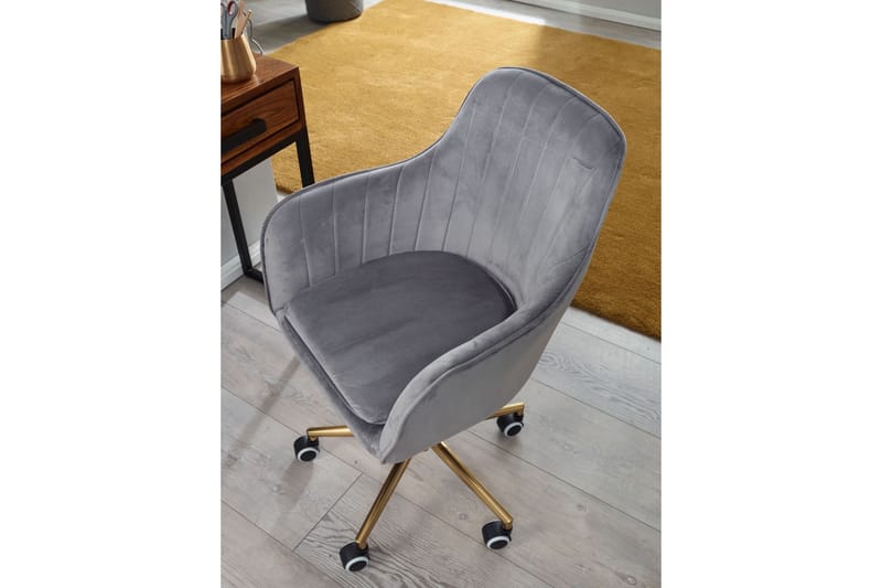 Hubdam kontorstol - Grå / sølv - Møbler - Stole & lænestole - Kontorstole & skrivebordsstole