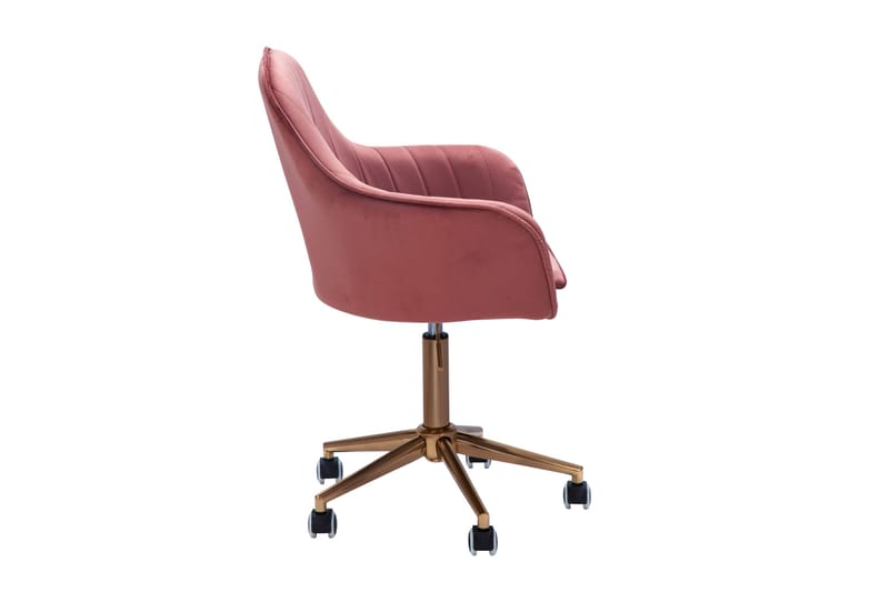 Hubdam kontorstol - Lyserød / guld - Møbler - Stole & lænestole - Kontorstole & skrivebordsstole