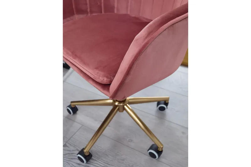 Hubdam kontorstol - Lyserød / guld - Møbler - Stole & lænestole - Kontorstole & skrivebordsstole