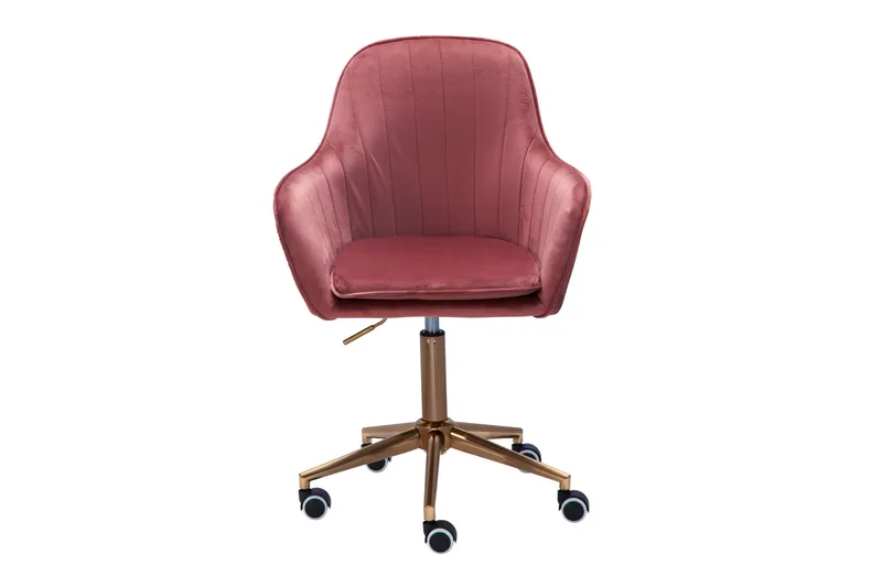 Hubdam kontorstol - Lyserød / guld - Møbler - Stole & lænestole - Kontorstole & skrivebordsstole