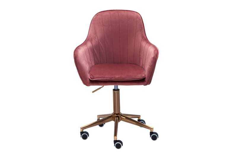 Hubdam kontorstol - Lyserød / guld - Møbler - Stole & lænestole - Kontorstole & skrivebordsstole
