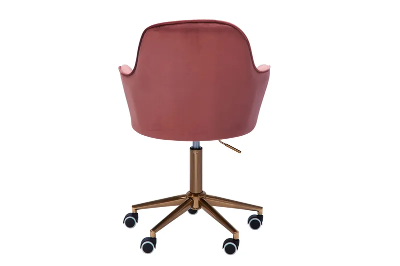 Hubdam kontorstol - Lyserød / guld - Møbler - Stole & lænestole - Kontorstole & skrivebordsstole