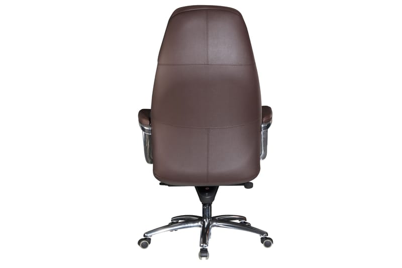 Hubdam kontorstol - Mørkebrun / sølv - Kontorstole & skrivebordsstole