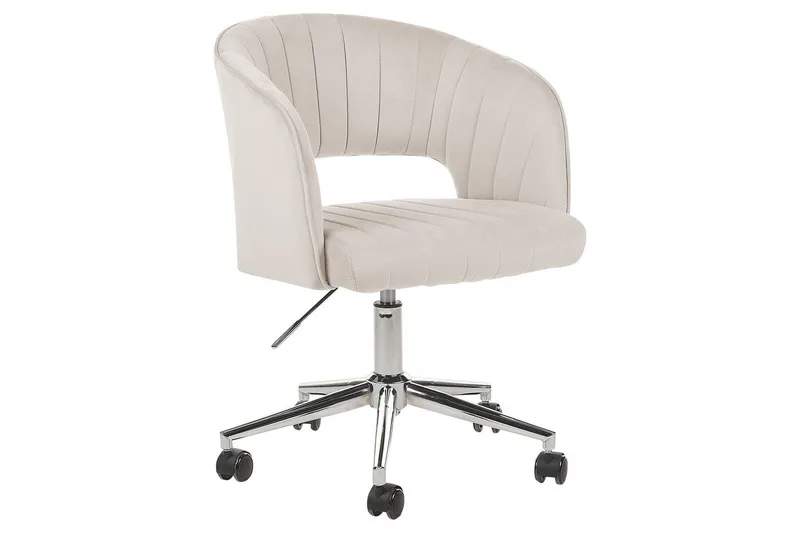 Kontorstol Katonah Beige/Sort/Sølv, Beige/Sort/Sølv