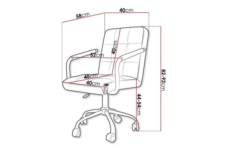 Kintore Kontorsstol Black - Møbler - Stole & lænestole - Kontorstole & skrivebordsstole