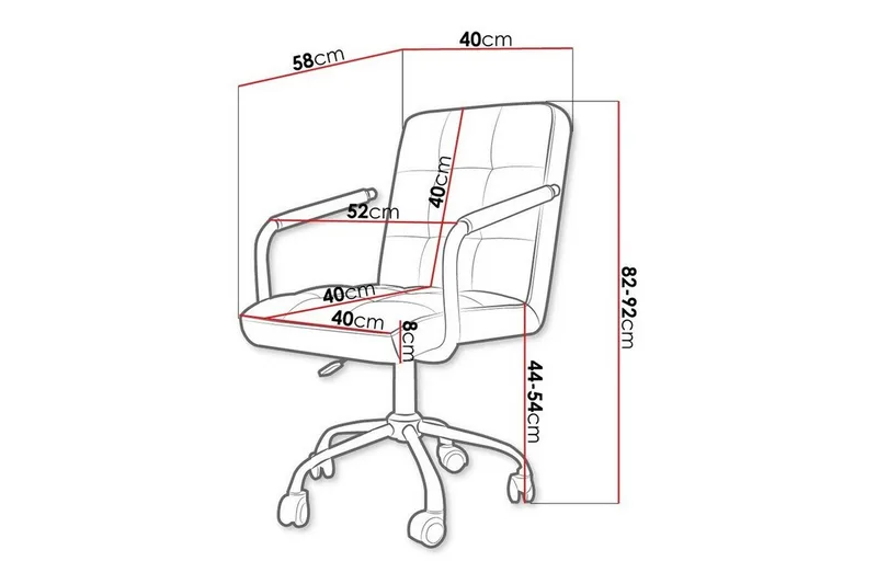 Kintore Kontorsstol Black - Møbler - Stole & lænestole - Kontorstole & skrivebordsstole